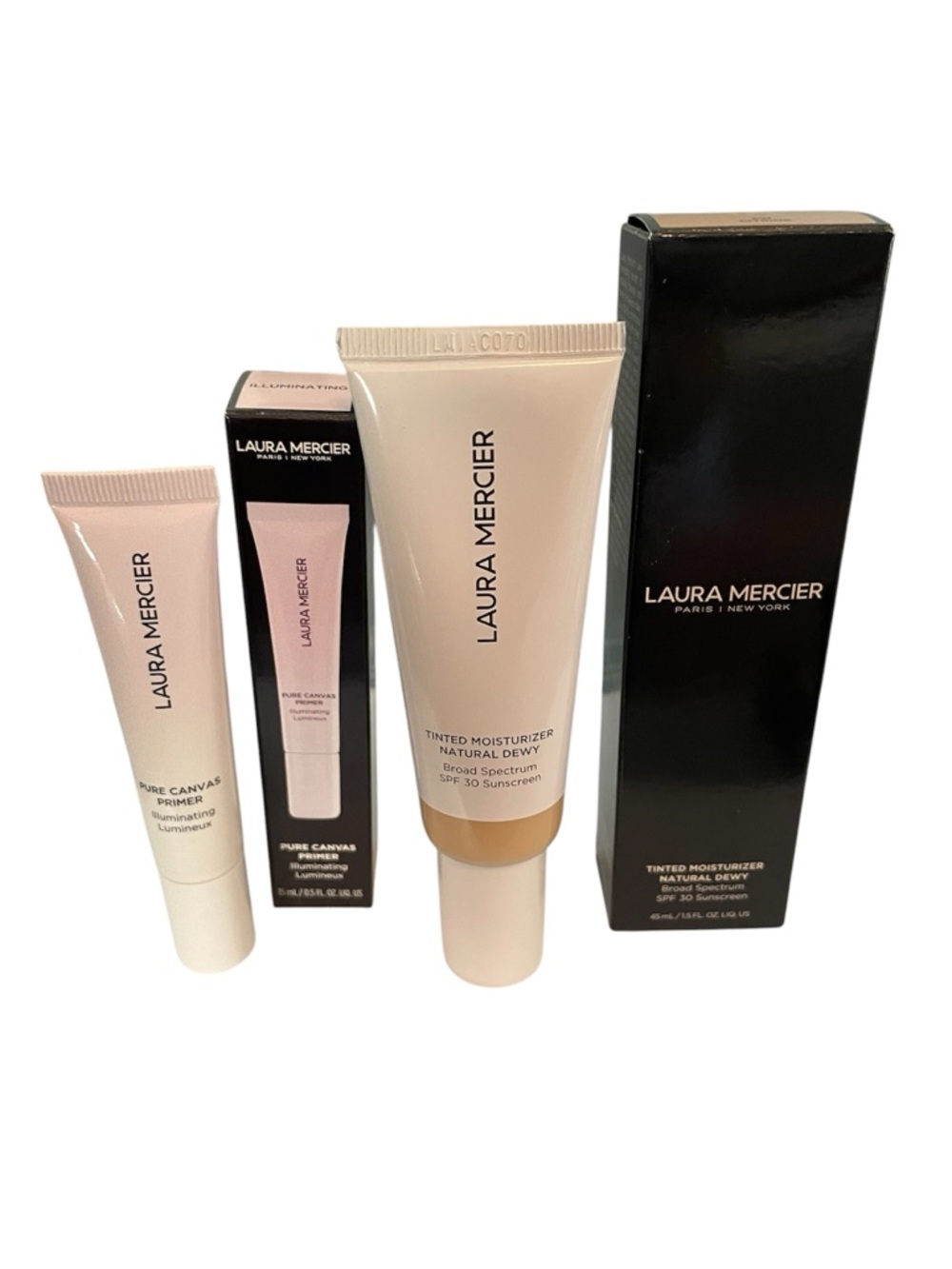 Laura Mercier Moisturizer and Primer Bundle New with boxes